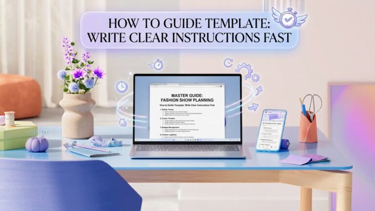 How to Guide Template Write Clear Instructions Fast